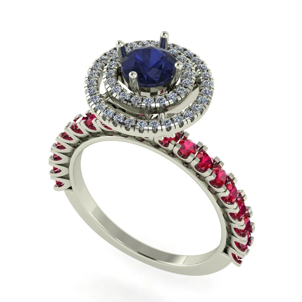 diamond ring for ladies 3D Print Model .c4d .max .obj .3ds .fbx .stl .blend 