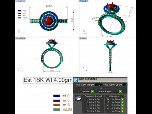 diamond ring for ladies 3D 프린트 모델