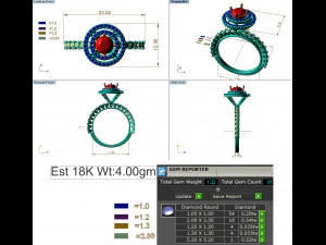 diamond ring for ladies 3D Print Model