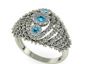 diamond ring for ladies 3D Baskı Modeli