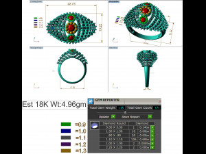 diamond ring for ladies 3D Baskı Modeli