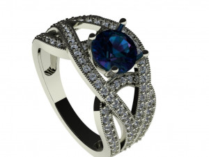 diamond ring for ladies 3D प्रिंट मॉडल