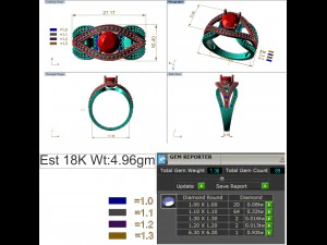 diamond ring for ladies 3D Print Model