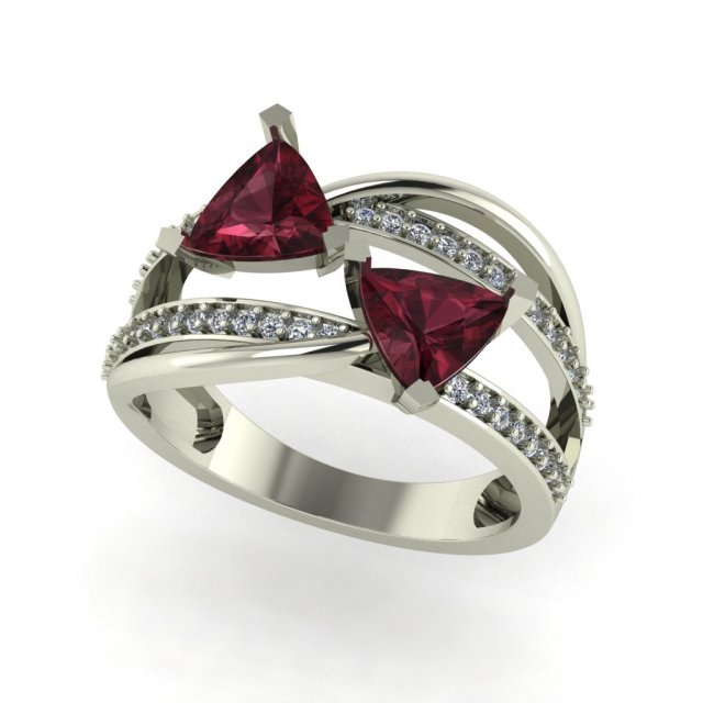 diamond ring for ladies Modelo de impresión 3D .c4d .max .obj .3ds .fbx .stl .blend