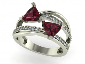 diamond ring for ladies 3D 打印模型