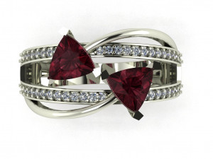 diamond ring for ladies 3D Druckmodell