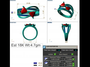 diamond ring for ladies 3D Druckmodell