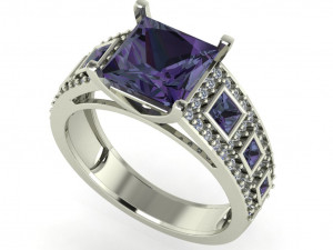 diamond ring for ladies 3D Принт Модель