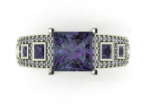diamond ring for ladies Modello di stampa 3D