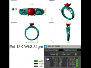 diamond ring for ladies 3D Принт Модель