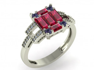 diamond ring for ladies Model do druku 3D