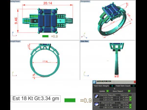 diamond ring for ladies 3D Print Model