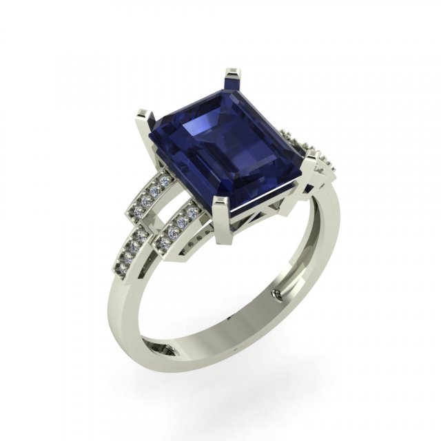 diamond ring for ladies Modelo de Impressão 3D .c4d .max .obj .3ds .fbx .stl .blend