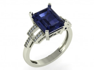 diamond ring for ladies 3D Print Model