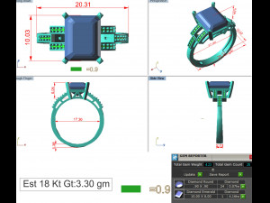 diamond ring for ladies Modelo de Impressão 3D