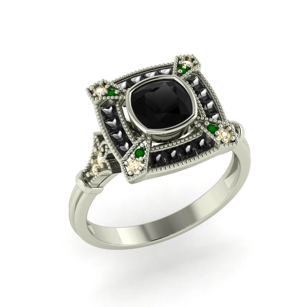 diamond ring for ladies 3D Print Model .c4d .max .obj .3ds .fbx .stl .blend 