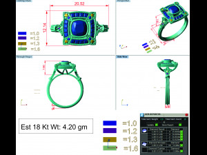 diamond ring for ladies 3D प्रिंट मॉडल
