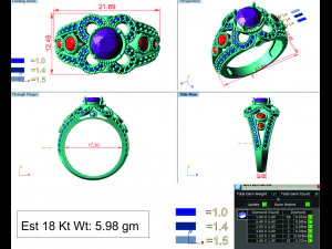 diamond ring for ladies 3D Print Model