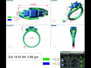 diamond ring for ladies 3D प्रिंट मॉडल