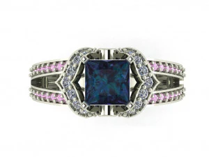 diamond ring for ladies 3D Print Model