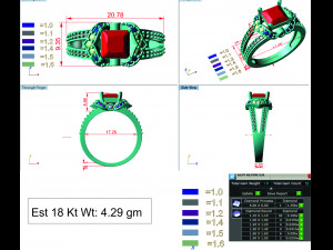 diamond ring for ladies 3D Druckmodell
