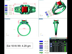 diamond ring for ladies 3D Print Model