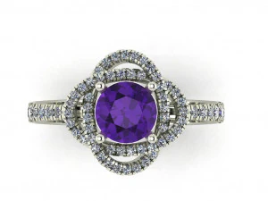 diamond ring for ladies 3D Print Model