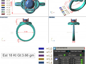 diamond ring for ladies 3D 프린트 모델
