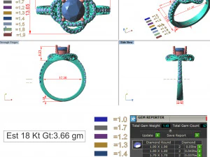 diamond ring for ladies 3D Print Model