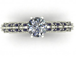 diamond ring for ladies 3D-printmodel