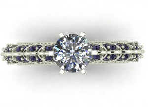 diamond ring for ladies 3D Print Model