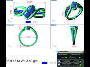 diamond ring for ladies Modèles 3D en vedette