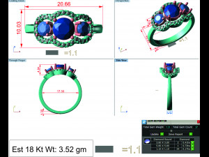 diamond ring for ladies 3Dプリントモデル