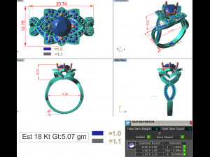diamond ring for ladies 3D 프린트 모델