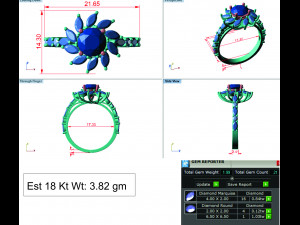 diamond ring for ladies 3D 打印模型