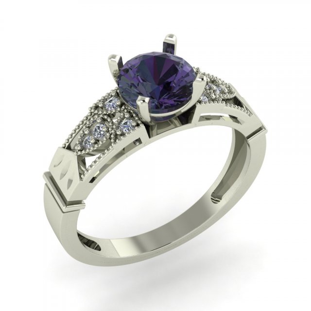diamond ring for ladies Modello di stampa 3D .c4d .max .obj .3ds .fbx .stl .blend 