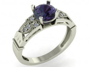 diamond ring for ladies 3D 打印模型