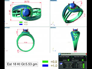 diamond ring for ladies 3D Print Model