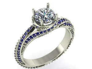 diamond ring for ladies 3D प्रिंट मॉडल