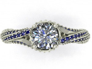 diamond ring for ladies 3D Print Model