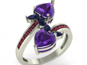 diamond ring for ladies Modelo de Impressão 3D