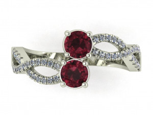 diamond ring for ladies Modello di stampa 3D