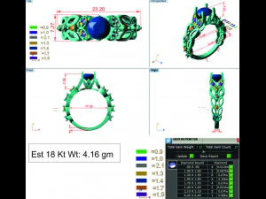 diamond ring for ladies 3D Print Model