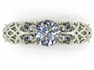 diamond ring for ladies 3D Принт Модель