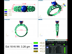 diamond ring for ladies 3D Принт Модель