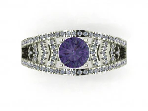 diamond ring for ladies 3D Print Model