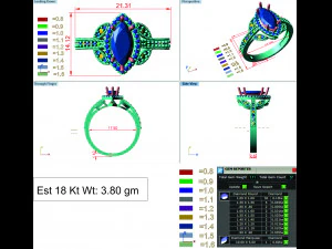diamond ring for ladies 3D Print Model