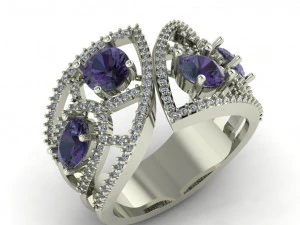 diamond ring for ladies 3D Print Model