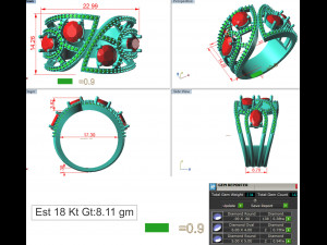 diamond ring for ladies Modèles 3D en vedette