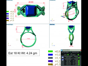 diamond ring for ladies Modèles 3D en vedette